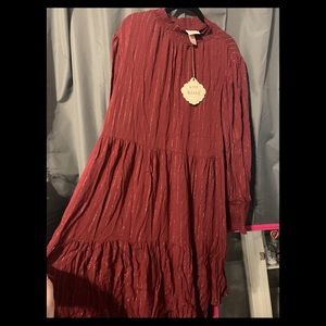 Knox Rose Burgundy shimmery dress